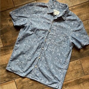 American Eagle Outfitters Blue Floral Men's Shirt